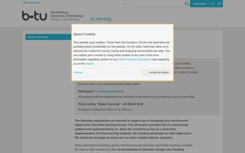 online Teaching : eLearning - BTU Cottbus-Senftenberg