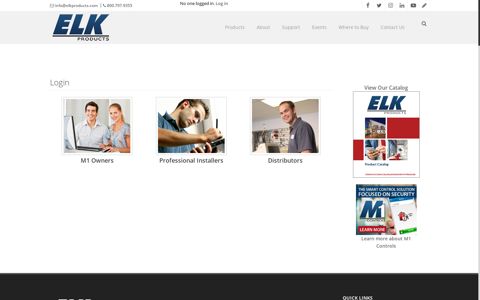 Login - ELK Products