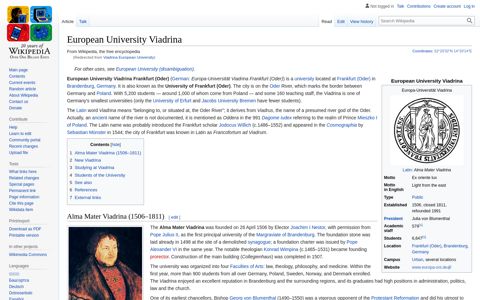 Viadrina European University - Wikipedia