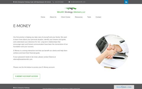 E-Money | Wealth Strategy Advisors, LLC