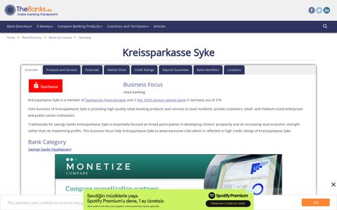 Kreissparkasse Syke (Germany) - Bank Profile - TheBanks.eu