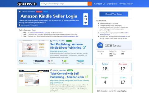 Amazon Kindle Seller Login - Logins-DB