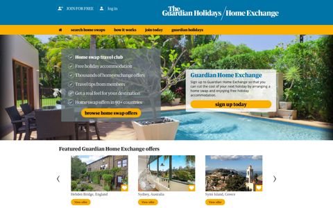 Guardian Home Exchange: Holiday Home Swap