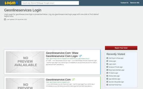 Geonlineservices Login