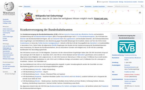 Krankenversorgung der Bundesbahnbeamten – Wikipedia