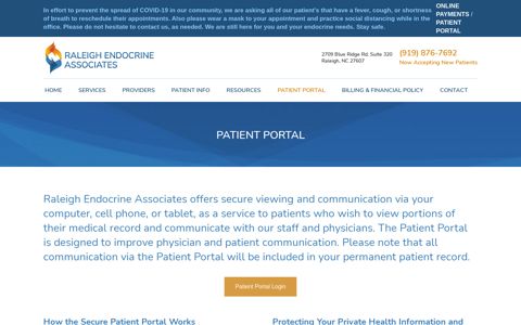 Patient Portal - Raleigh Endocrine Associates