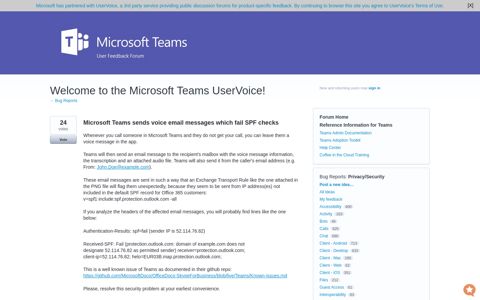 Microsoft Teams sends voice email messages which fail SPF ...