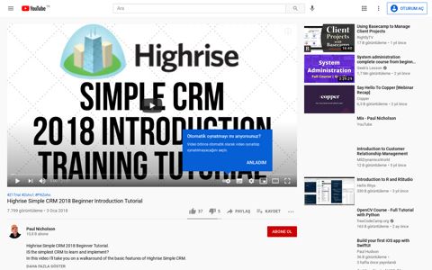 Highrise Simple CRM 2018 Beginner Introduction ... - YouTube