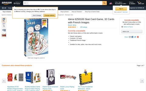 Idena 6250100 Skat Card Game, 32 Cards with ... - Amazon.com