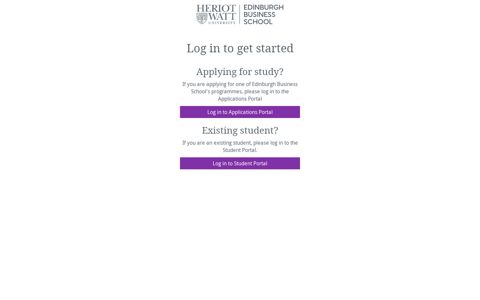 Edinburgh Business School Student Portal