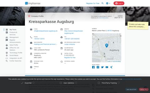 Kreissparkasse Augsburg | Implisense