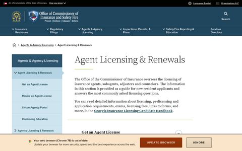 Agent Licensing & Renewals | Georgia Office of Insurance and ...