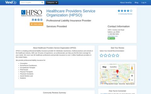 Healthcare Providers Service Organization (HPSO) Reviews ...