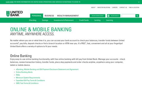 Online & Mobile Banking | United Bank