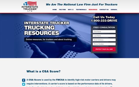 CSA Scores and how to Check Your Score- Interstate Trucker