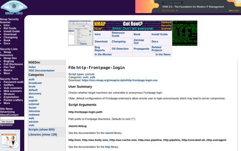 http-frontpage-login NSE Script - Nmap