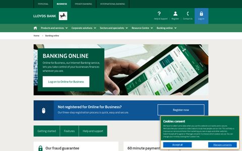 Banking online | Business Banking | Lloyds Bank