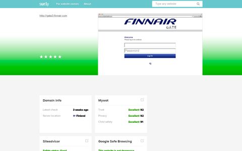 gate3.finnair.com - Gate 3 Finnair - Sur.ly