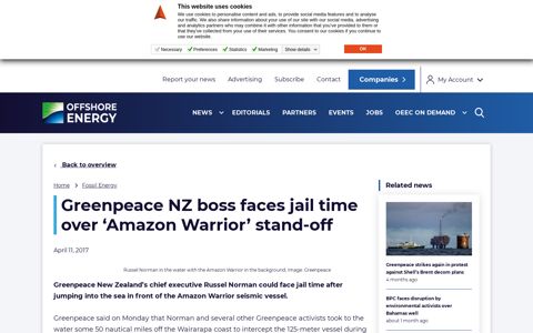 Greenpeace NZ boss faces jail time over 'Amazon Warrior ...