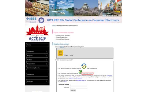 Paper Submission System - IEEE GCCE 2019