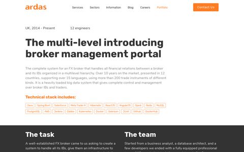 Multi level introducing broker management portal - Ardas Group