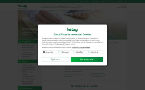 Internet Self Services - Login - KELAG