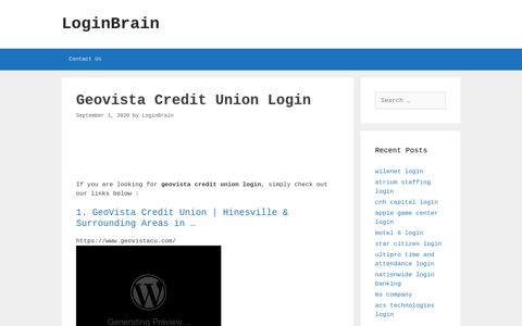 geovista credit union login - LoginBrain