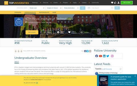 KTH Royal Institute of Technology | Top Universities