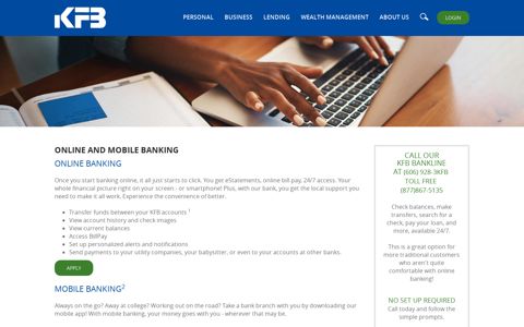 Online and Mobile Banking - Kentucky Farmers Bank