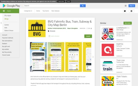 BVG Fahrinfo: Bus, Train, Subway & City Map Berlin - Apps on ...