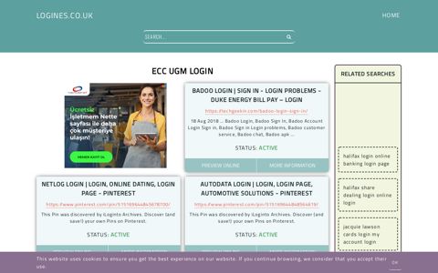 ecc ugm login - General Information about Login - Logines UK
