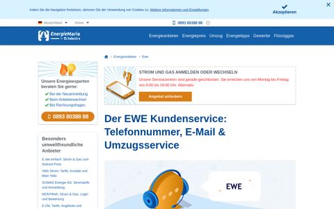 Der EWE Kundenservice: Telefonnummer, E-Mail ...