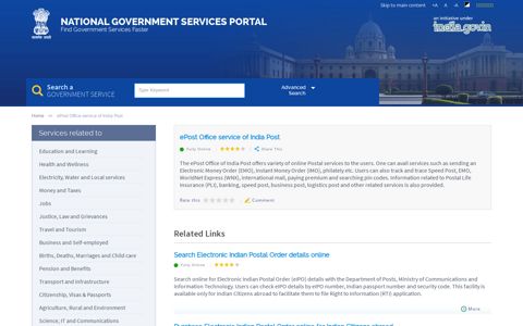 ePost Office service of India Post | National Government ...