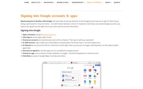 Signing into Google accounts & apps | Creative Tech Support