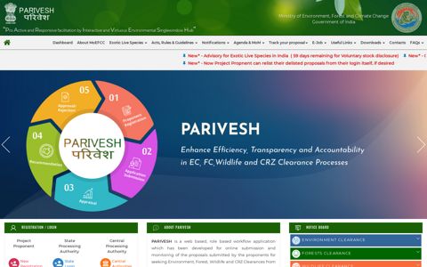 Welcome to PARIVESH