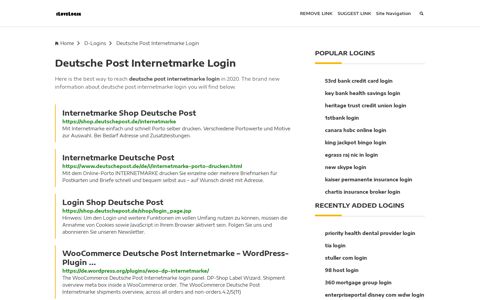 Deutsche Post Internetmarke Login ❤️ One Click Access