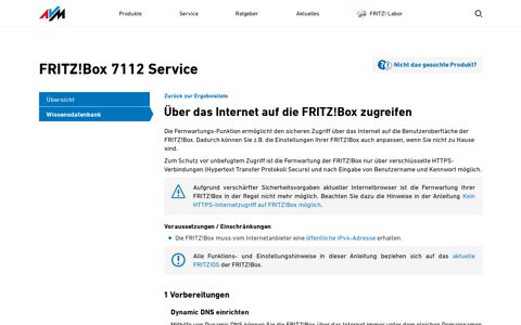 Box zugreifen | FRITZ!Box 7112 - AVM