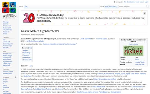 Gustav Mahler Jugendorchester - Wikipedia