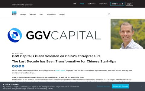 New York Stock Exchange: VC Spotlight - GGV Capital's ...