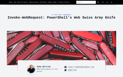 Invoke-WebRequest: PowerShell's Web Swiss Army Knife