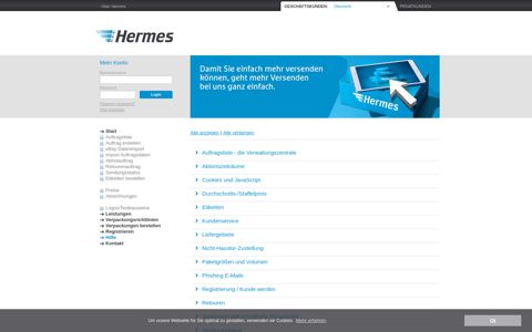 Hermes Portal - ProfiPaketService