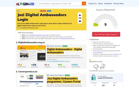 Jozi Digital Ambassadors Login