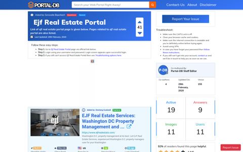Ejf Real Estate Portal