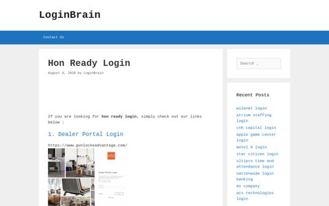 Hon Ready - Dealer Portal Login - LoginBrain