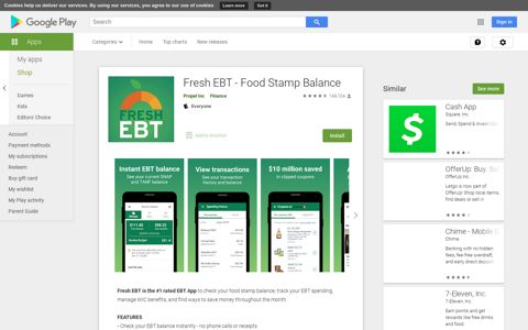 Fresh EBT - Food Stamp Balance - Apps on Google Play