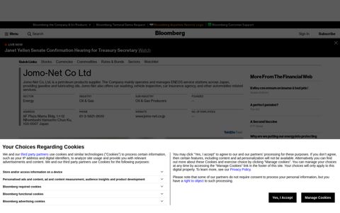 Jomo-Net Co Ltd - Company Profile and News - Bloomberg ...