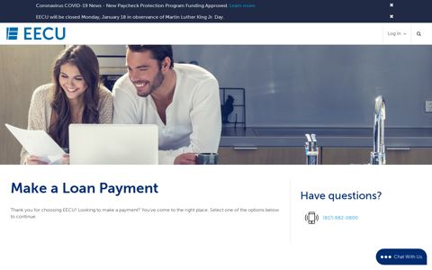 Make a Loan Payment - EECU