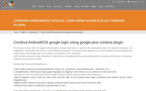 Cordova Android/IOS google login using google-plus cordova ...