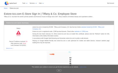 estore-tco.com - E-Store Sign In | Tiffany & Co. Employee Store