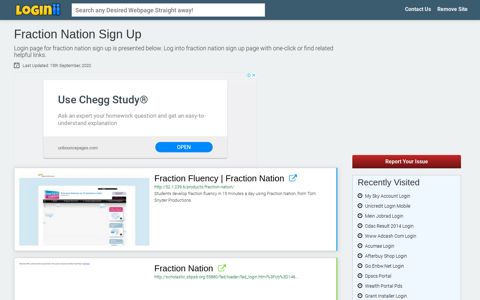 Fraction Nation Sign Up - Loginii.com